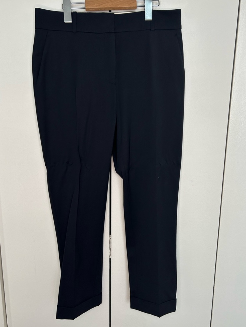 Barneys New York Made in Italy Black Cropped Dress Pants | Size 42